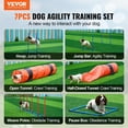 thumbnail image 2 of Set de entrenamiento de agilidad para perros VEVOR, 13 piezas, con 2 túneles y sacos de arena, 2 of 9