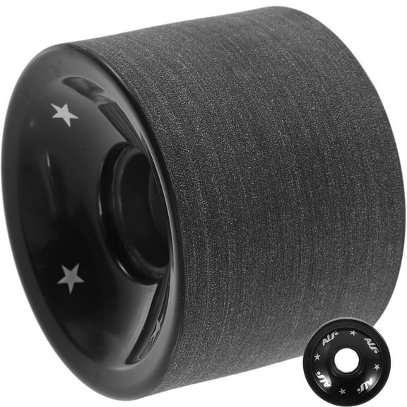 WRITWAA Professional Black Skateboard Wheels Replacement Set with PU Material for Artistic and Recreational Skating