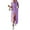 Purple, variant on Women's Sleeveless Long Lace-Up Denim Dress, Summer Casual Lapel Solid Button Down Jean Maxi Dresses With Pockets 2025 New