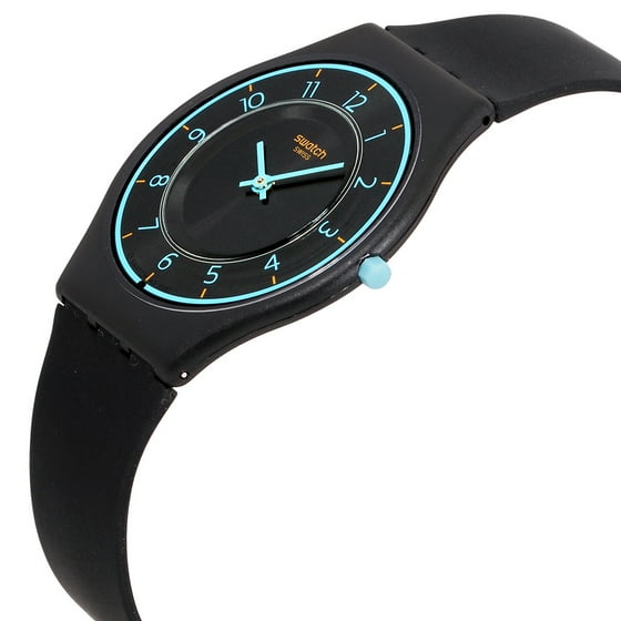 Swatch Swatch Skin Troposphere Black Dial Silicone Strap Ladies Watch