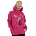 thumbnail image 4 of Fight Boxing Breast Cancer Warrior Hoodie Sweatshirt Women Brisco Brands L, 4 of 6