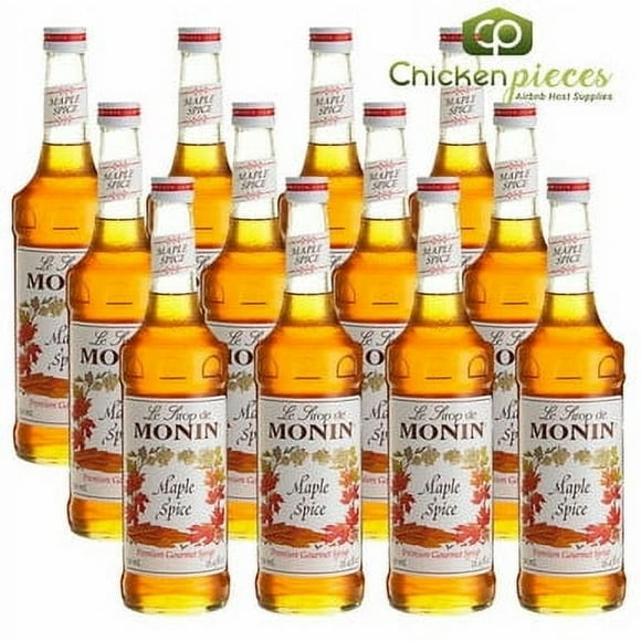Monin Premium Maple Spice Flavoring Syrup 750mL/25.36oz (12/Case)