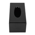 thumbnail image 3 of ZPSHYD Caja De Almacenamiento De Servilletas, Caja De Pañuelos Rectangular Caja De Pañuelos De Madera Elegante Natural Sala De Estar Dormitorio Cocina, Caja De Pañuelos De Bambú(Negro), 3 of 5