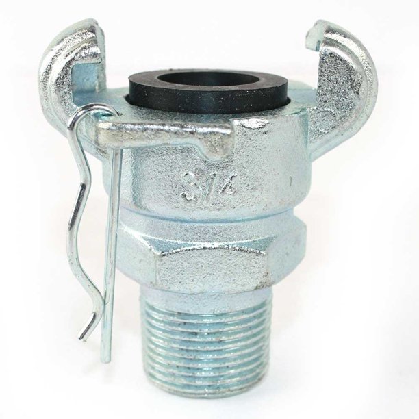 CU851 3/4" Male NPT Straight Through Jack Hammer Coupler, 3/4 inch