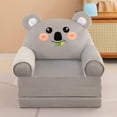 thumbnail image 5 of 2 In 1 Folding Children's Sofa Backrest Armchair, Cute Cartoon Lazy Sofa, Removable Washable Velvet Cover & High-Density Foam, 5 of 5