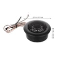 thumbnail image 2 of OUNONA 2Pcs Loudspeaker Tweeters For Car Enthusiasts High Power Titanium Film 5.3X5.3X0.9In, 2 of 8