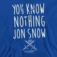 thumbnail image 2 of Game of Thrones You Know Nothing Jon Snow Unisex Adult Pull-Over Hoodie,Royal, Small, 2 of 5