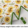 thumbnail image 4 of Sunflower Oval Tablecloth Yellow Floral Tablecloth, Indoor/Outdoor Waterproof Fabric Wrinkle Free Durable Oval Tablecloth for Oval Tables 60 X 120 Inch, 4 of 5