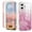 Pink, variant on iPhone 16 Plus Case with Screen Protector, Gradient Color Feather Pattern Full Body Shockproof Protective Anti-Scratch Drop Proof Slim Fit Phone Case for Apple iPhone 16 Plus, Green
