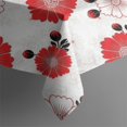 thumbnail image 4 of Pioneer Flower Floral Print Pattern Rectangle Tablecloth 60"x120", Waterproof Polyester Table Cloth, Wipeable Spillproof for Dining Camping Indoor Outdoor, 4 of 6