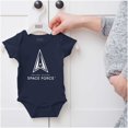 thumbnail image 5 of Classic US Space Force Military Logo Romper Boys or Girls Infant Baby Brisco Brands 12M, 5 of 6