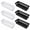 White and Black, variant on YEMNPIOS Black 3 Pack Slim Plastic Storage Baskets, 10.25 x 3.25 x 2.5 Inch Narrow Stackable Drawer Organizer Trays for Desk, Cabinet, Garage