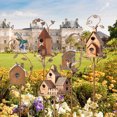 Bird House With Pole Copper Cottage Large Bird Houses For Courtyard Backyard Patio Outdoor