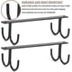 thumbnail image 2 of 6 Pack Mug Holder, Rustic Under Cabinet Mug Organizer Rack Cup Shelf With 12 Hanging Hooks For Mugs, Coffee Cups, Beer Glass And Kitchen Utensils Disp, 2 of 4
