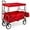 Red, variant on Wubio Collapsible Folding Outdoor Utility Wagon with Canopy Garden Cart for Beach, Picnic, Camping, Tailgates w/Removable Canopy, Detachable Pockets, 150lb Weight Capacity - Blue