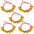 thumbnail image 2 of 5 piezas de pulseras para niños, pulseras con cascabeles ajustables, sonajeros de muñeca para niños, regalos de fiesta de Navidad, pulseras con cascabeles festivos, 2 of 3