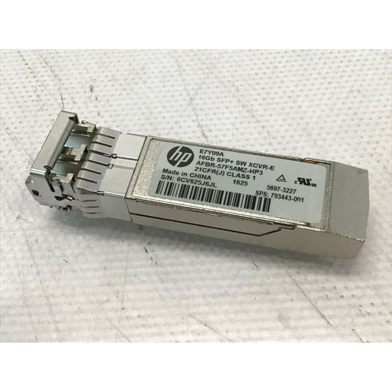 Pre-Owned HP E7Y09A 793443-001 16Gb SFP+ SW Short Wave Transceiver XCVR-E AFBR-57F5AMZ-HP3