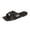 Black, variant on Clearence Women's Open Square Toe Summer Sandals Wide Fit Flat Sole Breathable Lightweight Slippers Non-Slip Design for Indoor Outdoor Casual Wear