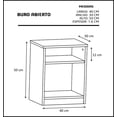 thumbnail image 3 of Buro DECOMOBIL Organizador Abierto Encino Polar, 3 of 4