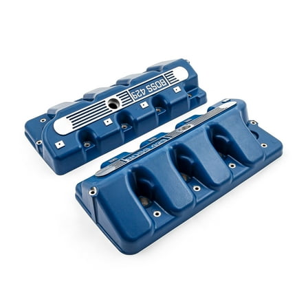 Speedmaster PCE314.1243.03 Compatible with Ford Boss 429 Cast Aluminum Valve Covers - Blue