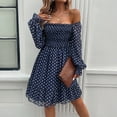 thumbnail image 4 of New Spring/Summer Women's Elegant Polka Dot Dress, 4 of 4