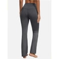 thumbnail image 2 of High Waisted Seamless Flare Leg Bootcut Yoga Pants for Women with Pockets Athletic Casual Use, 2 of 5