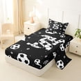 thumbnail image 2 of Erosebridal Initial Alphabet S Twin Sheet Sets,Ball Sport Games Theme Kids Bedding For Football Boys 3 Pieces, 2 of 6