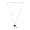 thumbnail image 5 of Juego de aretes y cadena ZVEZDA colibri plata mexicana ley .925 Multicolor, 5 of 5