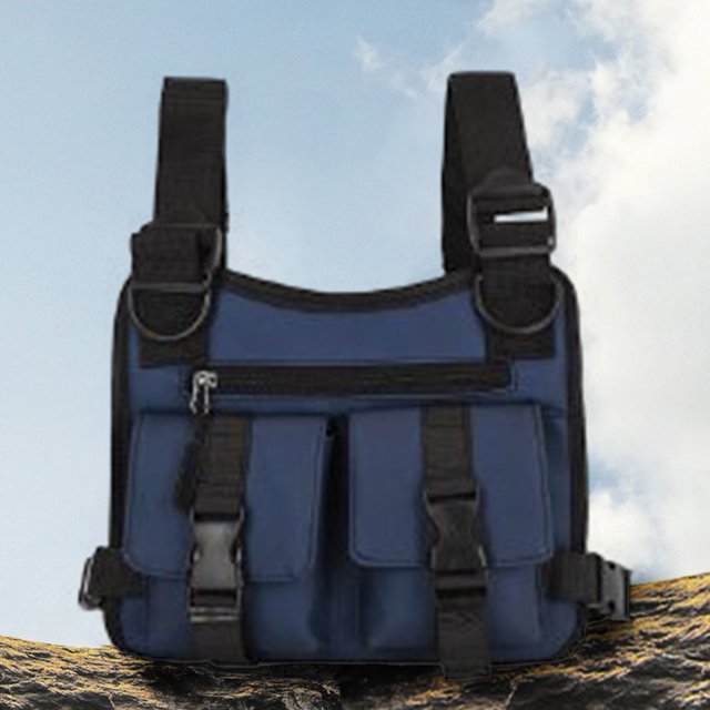 Chest Rig Packs Moda Hip Hop Chaleco Bolsas Simple Oxford Casual para Senderismo Deportes Likrtyny Para Estrenar