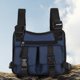 thumbnail image 3 of Bolsa de pecho para hombre, chaleco funcional para niño de la calle, chaleco táctico de hip-hop para viaje, color azul JShteea Para Estrenar, 3 of 6