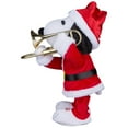 thumbnail image 2 of Standing Trombone-Snoopy in Santa Outfit-Peanuts, 2 of 6