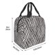 thumbnail image 3 of Easygdp Black White Stripes Bolsa Térmica Premium - Tela Oxford Impermeable, Gran Capacidad, Bolsillo Frontal, Unisex para Trabajo, Escuela, Actividades al Aire Libre y Picnics, 3 of 8