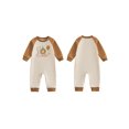 thumbnail image 2 of RUINIXCW Baby Boys First Birthday Romper Adorable Long Sleeve Round Neck Jumpsuit, 2 of 8