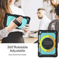 thumbnail image 2 of XYX For iPad 9th/8th/7th Generation 10.2 inch Case, 360 Rotating Shockproof Cover with Stand, Screen Protector, Shoulder Strap, Sky Blue PC, 2 of 7