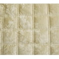 thumbnail image 4 of Chezmoi Collection Piers Beige Velvet Quilt Oversized King Set, 3-Piece Plush Distressed Velvet Bedding All Season Lightweight Bedspread, Brushed Microfiber Reverse with Double Square Stitch, 4 of 9