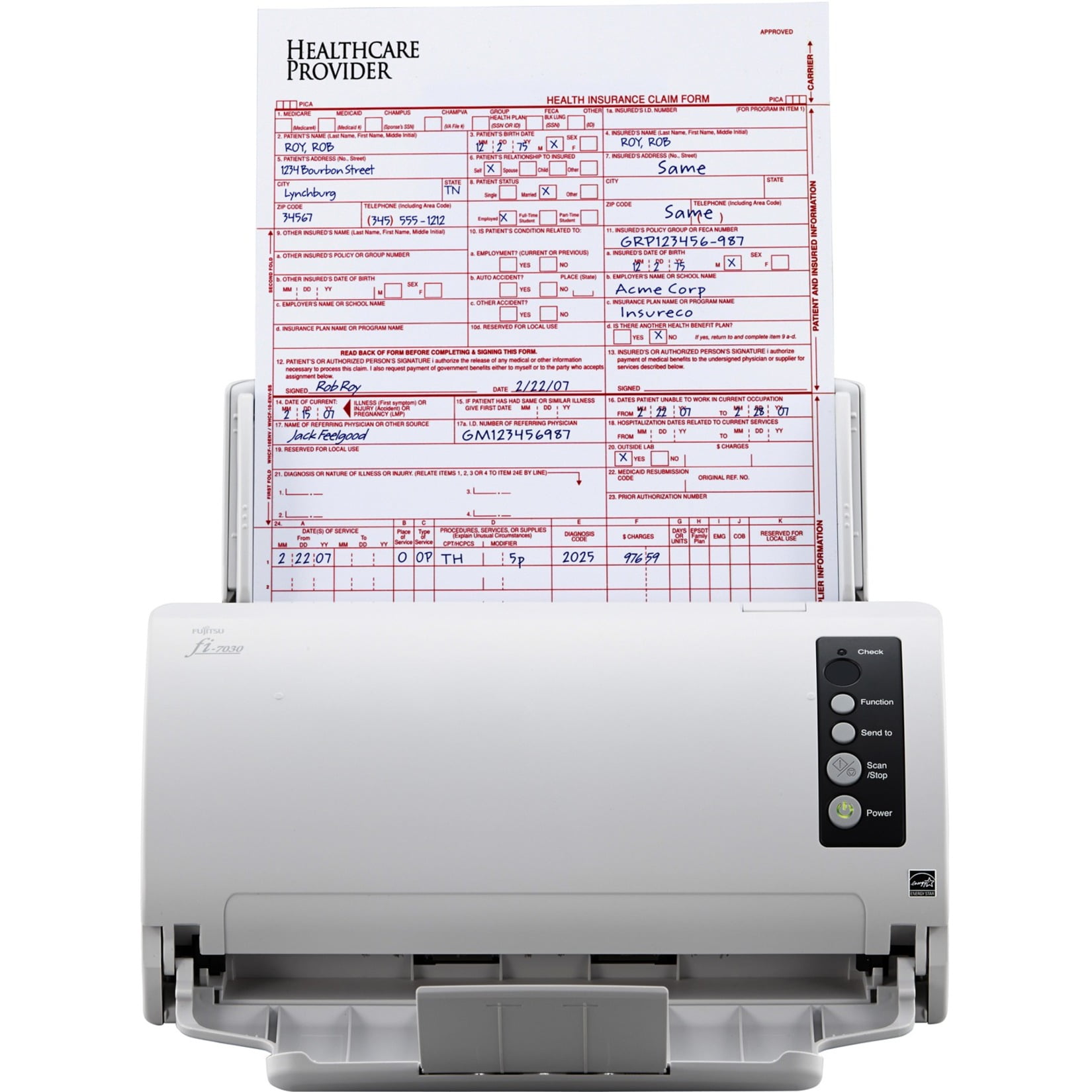 Fujitsu fi7030 ValuePriced Front Office Color Duplex Document Scanner