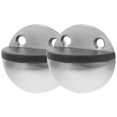 thumbnail image 5 of Wall Door Stopper Stainless Steel Rubber Impact Protection Minimalist Design For Homeowners Office Users 2Pcs, 5 of 5