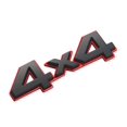 thumbnail image 1 of Aimoll 1 pieza 4x4 emblema placa de identificación 3D pegatina de coche reemplazo para puerta trasera universal de coche 4 x 4 (negro rojo), 1 of 4