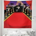 thumbnail image 1 of Paparazzi Tapestry, Photographers Taking Pictures at Red Carpet Special Occasion Famous, Fabric Wall Hanging Decor for Bedroom Living Room Dorm, 5 Sizes, Scarlet Dark Blue Grey, by Ambesonne, 1 of 1