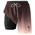 thumbnail image 5 of FUZHIQ Men's Funny Swim Trunks with Compression Liner 2 in 1 Quick-Dry 7" Stretch Shorts with Pockets,L, 5 of 5
