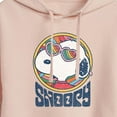 thumbnail image 3 of Peanuts - Groovy Snoopy - Juniors Cropped Pullover Hoodie, 3 of 6