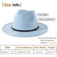 thumbnail image 4 of SURJDE Women Belt Buckle Fedora Hat, 4 of 6