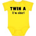 thumbnail image 3 of Inktastic Twin a (i'm Older) Boys or Girls Baby Bodysuit, 3 of 5