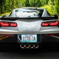 thumbnail image 5 of Aluminum License Plate Frame 2 Pack Car Exterior Accessory Car Tag Holder for Front Rear Plates Cars Decor Pastel Blue Dandelions, 5 of 7