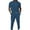 Blue, variant on Aueoeo Men's Tracksuits 2 Piece Casual Athletic Jogging Outfits Short Sleeve 1/4 Zipper Track Long Pants Suits Set