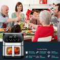 thumbnail image 7 of Air Fryer 6.2 QT Silver-L with Digital Touch Screen, 10 Presets, Viewing Window, and Non-Stick Basket, 7 of 7
