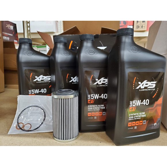 BRP XPS Spyder OEM Spyder Oil Change Kit 5W40, 9779247