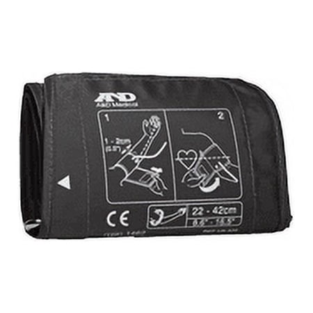 A&D Medical Replacement Wide Range Blood Pressure Cuff, Fits 8.6" to 16.5" Arms