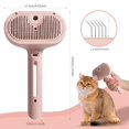 thumbnail image 5 of Cepillo para gatos que mudan el pelo - Cepillo de agua para gatos y perros - Peine para mascotas que muda el pelo con depósito de agua y botón de liberación - Rosa, 5 of 5
