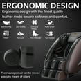 thumbnail image 5 of BILITOK Massage Chair Recliner Neck Massager with Zero Gravity Heating and Bluetooth Functions (Brown), 5 of 7